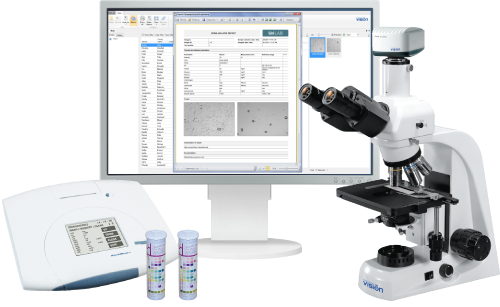 Vision Uri+ Digital solution for working with microscopic examination of urine sediment and chemistry urine analysis
