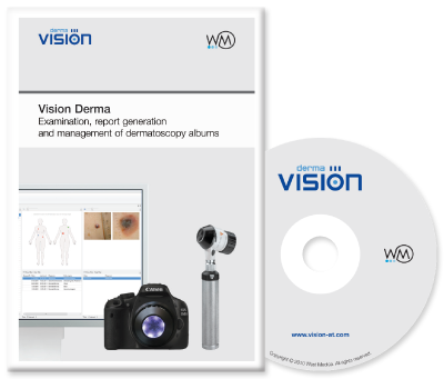 Vision Derma Software for examination, report generation and managing dermatoscopy studies