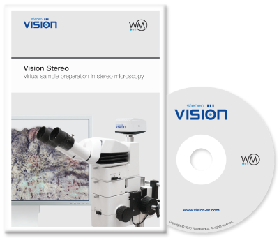 Vision Stereo Software for virtual sample preparation in stereo microscopy